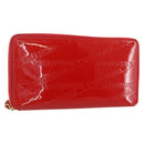 BALENCIAGA Long Wallet Enamel Red 553884 Auth bs31472-1