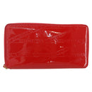 BALENCIAGA Long Wallet Enamel Red 553884 Auth bs31472-13
