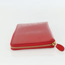 BALENCIAGA Long Wallet Enamel Red 553884 Auth bs31472-3