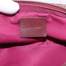 Christian Dior Trotter Canvas Pouch Red Silver Auth bs31473-16