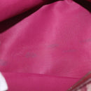 Christian Dior Trotter Canvas Pouch Red Silver Auth bs31473-17