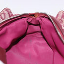 Christian Dior Trotter Canvas Pouch Red Silver Auth bs31473-18