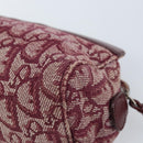 Christian Dior Trotter Canvas Pouch Red Silver Auth bs31473V-10