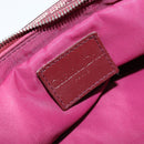 Christian Dior Trotter Canvas Pouch Red Silver Auth bs31473V-14
