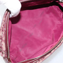 Christian Dior Trotter Canvas Pouch Red Silver Auth bs31473V-15