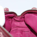 Christian Dior Trotter Canvas Pouch Red Silver Auth bs31473V-17