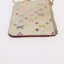 LOUIS VUITTON Monogram Multicolor Key Case 2 Set White LV Auth bs31475-4