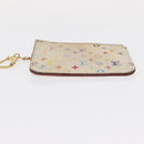 LOUIS VUITTON Monogram Multicolor Key Case 2 Set White LV Auth bs31475-6
