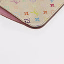LOUIS VUITTON Monogram Multicolor Key Case 2 Set White LV Auth bs31475-7