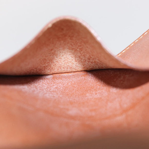 HERMES Wallet Canvas Leather 3 Set Brown Orange gray Auth bs31477