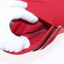 HERMES Wallet Canvas Leather 3 Set Brown Orange gray Auth bs31477-18