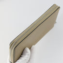 CELINE Wallet Leather 3 Set Gray Beige Auth bs31479-12
