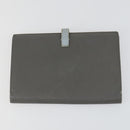 CELINE Wallet Leather 3 Set Gray Beige Auth bs31479-17