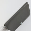 CELINE Wallet Leather 3 Set Gray Beige Auth bs31479-20