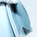 CELINE Wallet Leather 3 Set Gray Beige Auth bs31479-8