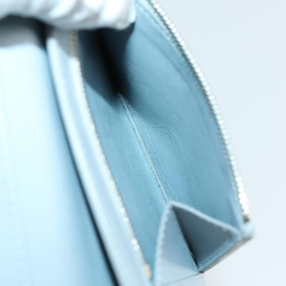 CELINE Wallet Leather 3 Set Gray Beige Auth bs31479