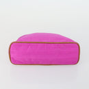 HERMES Pouch Canvas 3 Set Pink Black Brown Auth bs31480-12