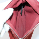 HERMES Pouch Canvas 3 Set Pink Black Brown Auth bs31480-19