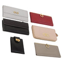 Salvatore Ferragamo Wallet Leather 6 Set Black Beige Red Auth bs31481-1