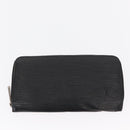 LOUIS VUITTON Epi Wallet Leather 2 Set Black LV Auth bs31483-10