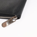 LOUIS VUITTON Epi Wallet Leather 2 Set Black LV Auth bs31483-15