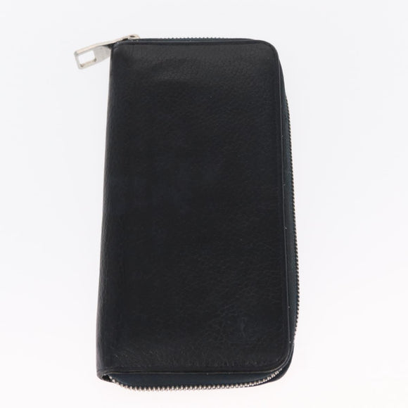 LOUIS VUITTON Epi Wallet Leather 2 Set Black LV Auth bs31483