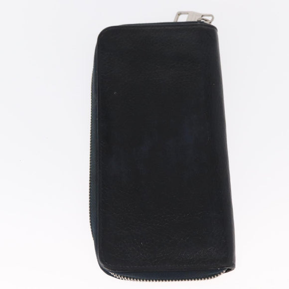 LOUIS VUITTON Epi Wallet Leather 2 Set Black LV Auth bs31483