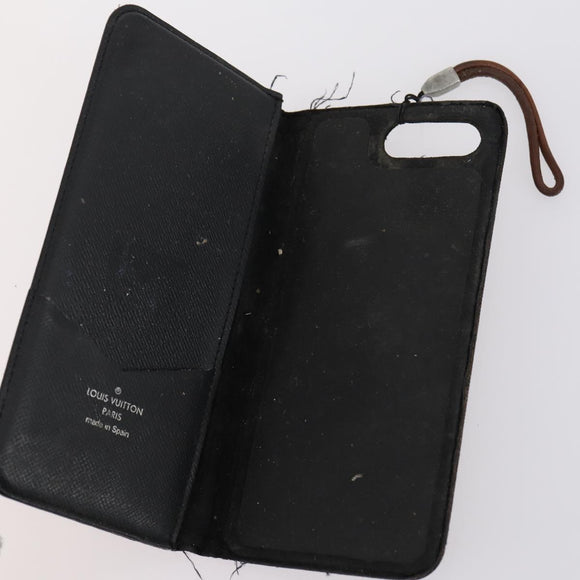 LOUIS VUITTON Monogram Eclipse iPhone Case 6 Set LV Auth bs31488