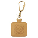 LOEWE Charm Leather metal 2 Set Beige Gold Auth bs31490-2