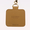 LOEWE Charm Leather metal 2 Set Beige Gold Auth bs31490-6