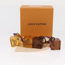 LOUIS VUITTON Hair Tie plastic Brown LV Auth bs31492-10