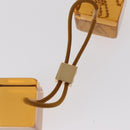 LOUIS VUITTON Hair Tie plastic Brown LV Auth bs31492-4