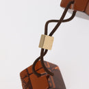 LOUIS VUITTON Hair Tie plastic Brown LV Auth bs31492-8