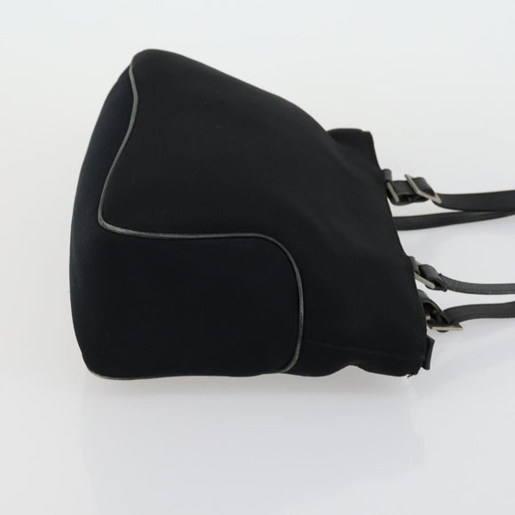 Salvatore Ferragamo Shoulder Bag Leather Canvas 2 Set Black Silver Auth bs31495