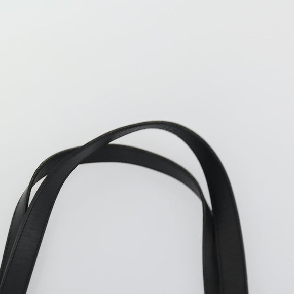 Salvatore Ferragamo Shoulder Bag Leather Canvas 2 Set Black Silver Auth bs31495