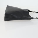 Salvatore Ferragamo Shoulder Bag Leather Canvas 2 Set Black Silver Auth bs31495-4