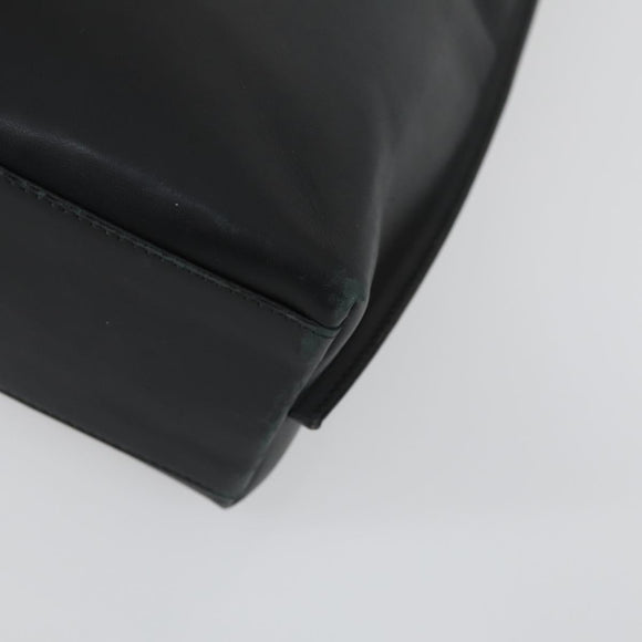 Salvatore Ferragamo Shoulder Bag Leather Canvas 2 Set Black Silver Auth bs31495