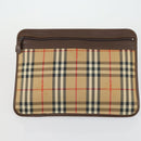 Burberrys Nova Check Hand Bag Canvas 3 Set Beige Green Auth bs31496-10