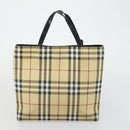 Burberrys Nova Check Hand Bag Canvas 3 Set Beige Green Auth bs31496-16