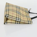 Burberrys Nova Check Hand Bag Canvas 3 Set Beige Green Auth bs31496-17