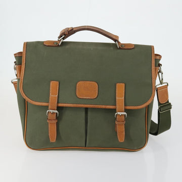 Burberrys Nova Check Hand Bag Canvas 3 Set Beige Green Auth bs31496 - 0