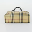 Burberrys Nova Check Hand Bag Canvas 3 Set Beige Green Auth bs31496-20