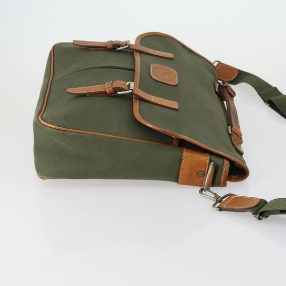 Burberrys Nova Check Hand Bag Canvas 3 Set Beige Green Auth bs31496