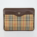 Burberrys Nova Check Hand Bag Canvas 3 Set Beige Green Auth bs31496-9