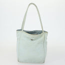 BOTTEGA VENETA Shoulder Bag Nylon 3 Set Blue Brown Auth bs31499-9