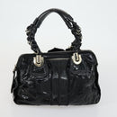 Chloe Tote Bag Leather 2 Set Black Beige Auth bs31501-10