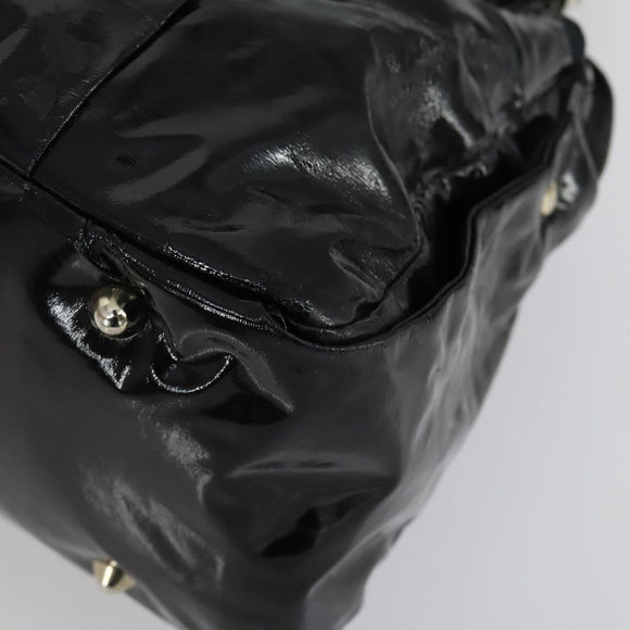 Chloe Tote Bag Leather 2 Set Black Beige Auth bs31501