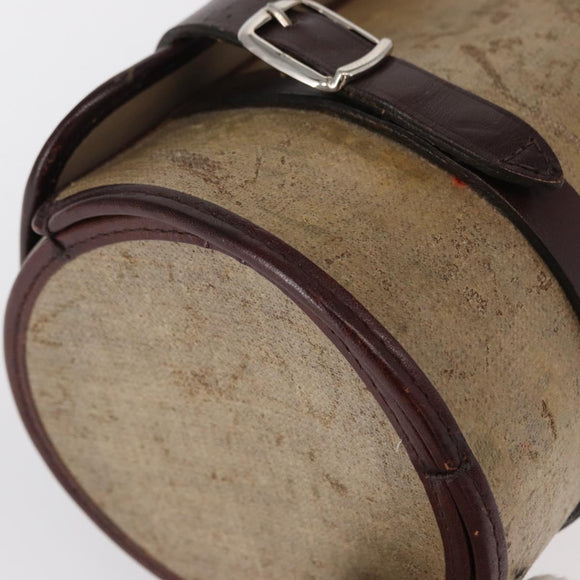 CHANEL Hand Bag Coated Canvas Beige Silver CC Auth bs31502