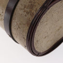 CHANEL Hand Bag Coated Canvas Beige Silver CC Auth bs31502-17