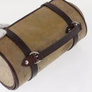 CHANEL Hand Bag Coated Canvas Beige Silver CC Auth bs31502-6